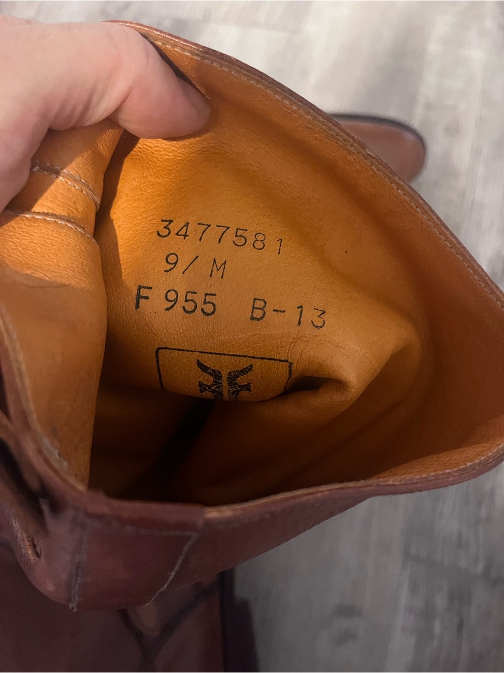 Vintage FRYE Dorado Tall Riding Boots Brown Leather Size 9 Made in Spain - Picture 4 of 6